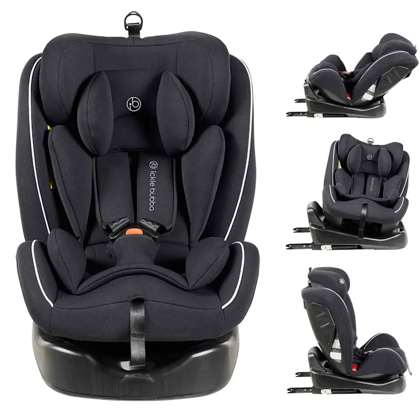 Rotator 360° Spin Group 0+/1/2/3 Car Seat – Black (0–12 Years)