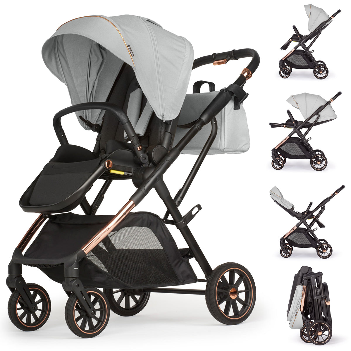 Lejoux+ Baby Pram Stroller Pushchair 0 Months +