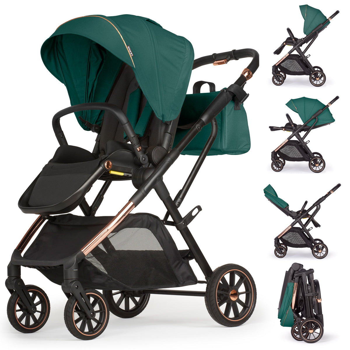 Lejoux+ Baby Pram Stroller Pushchair 0 Months +